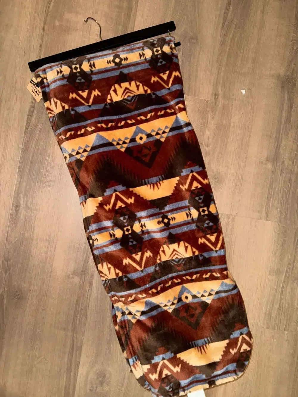 Wrangler Oversized Ultra Plush Throw Blanket Southwestern Aztec Print 60